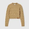 Maglione girocollo lavorato a trecce Falabella Maglione girocollo lavorato a trecce Falabella