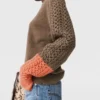 Maglione ibrido a girocollo Maglione ibrido a girocollo