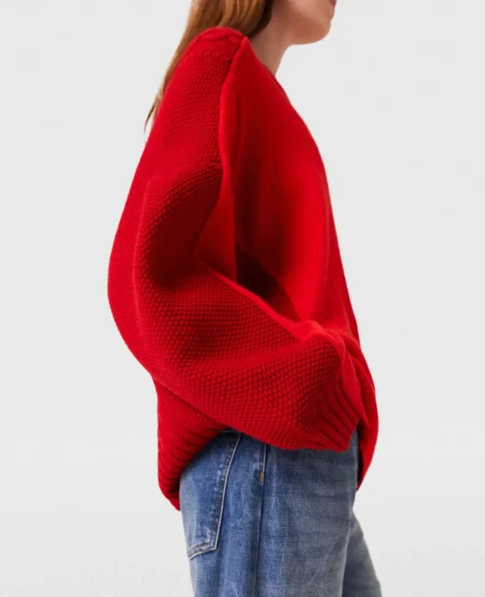 Maglione ibrido con collo a giro Maglione ibrido con collo a giro