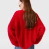 Maglione ibrido con collo a giro Maglione ibrido con collo a giro