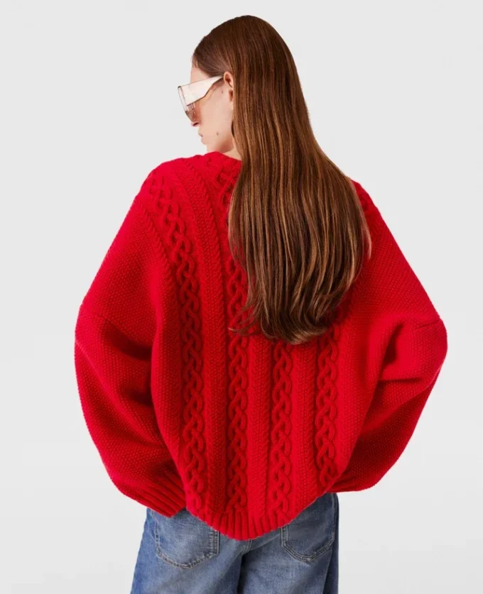 Maglione ibrido con collo a giro Maglione ibrido con collo a giro