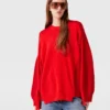 Maglione ibrido con collo a giro Maglione ibrido con collo a giro