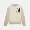Maglione in cotone ricamato Little Black Bunny Maglione in cotone ricamato Little Black Bunny