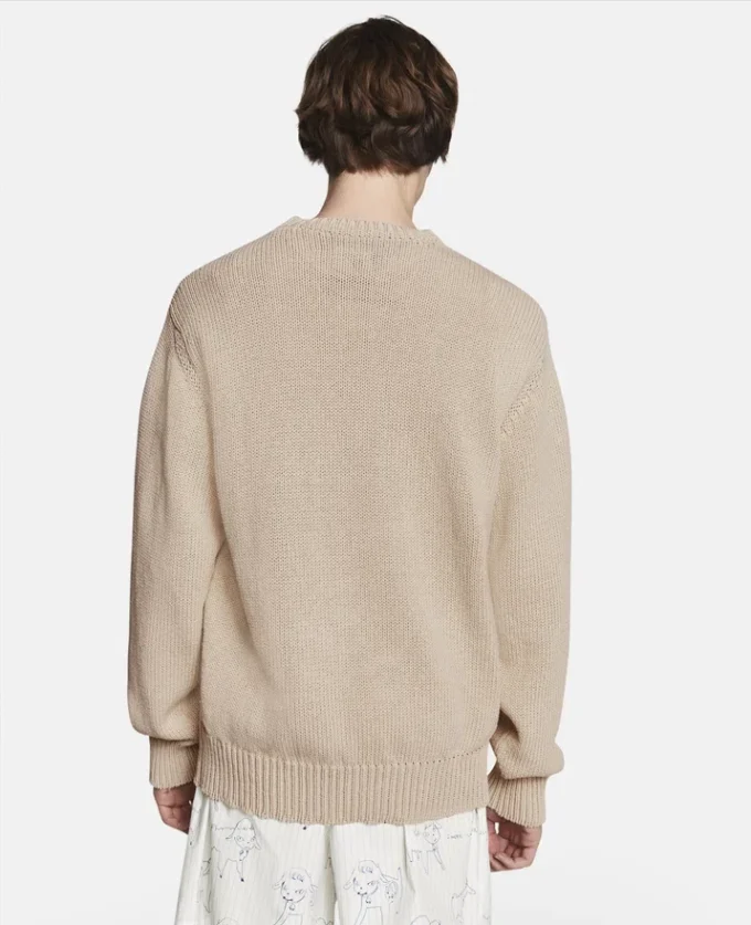 Maglione in cotone ricamato Little Black Bunny Maglione in cotone ricamato Little Black Bunny