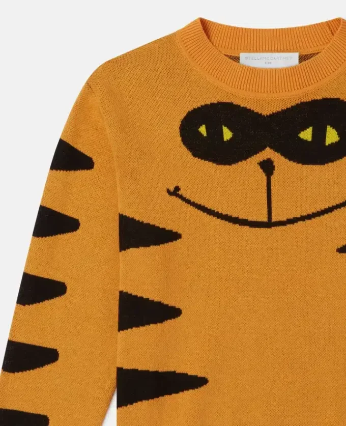 Maglione lavorato a maglia con grafica gatto Maglione lavorato a maglia con grafica gatto