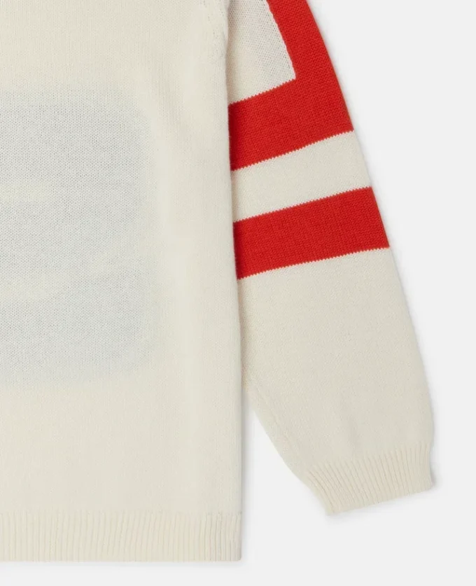 Maglione lavorato a maglia con iniziale del marchio Maglione lavorato a maglia con iniziale del marchio