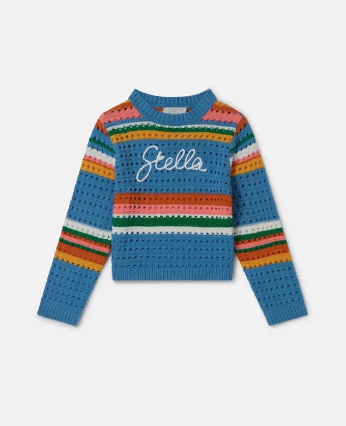 Maglione lavorato all’uncinetto con ricamo Stella Maglione lavorato all’uncinetto con ricamo Stella