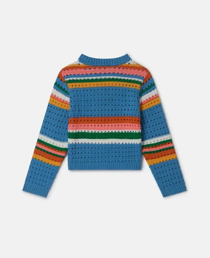 Maglione lavorato all’uncinetto con ricamo Stella Maglione lavorato all’uncinetto con ricamo Stella