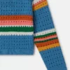 Maglione lavorato all’uncinetto con ricamo Stella Maglione lavorato all’uncinetto con ricamo Stella