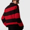 Maglione oversize a righe con scollo a V Maglione oversize a righe con scollo a V
