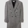 Miniabito blazer doppiopetto gessato Miniabito blazer doppiopetto gessato