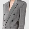Miniabito blazer doppiopetto gessato Miniabito blazer doppiopetto gessato
