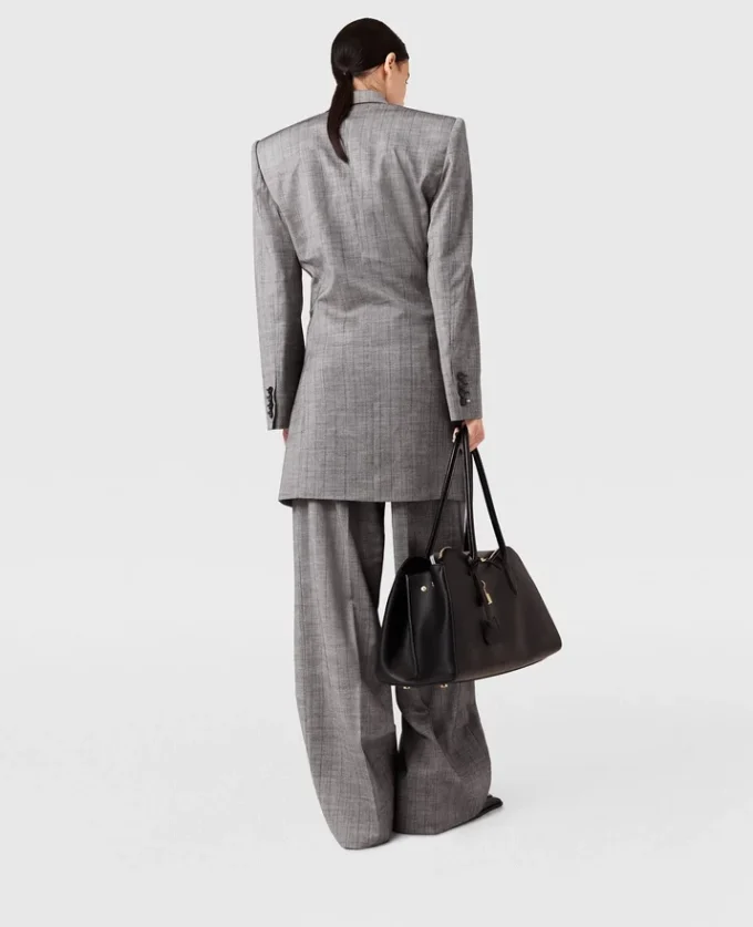 Miniabito blazer doppiopetto gessato Miniabito blazer doppiopetto gessato