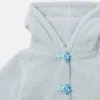 Morbido cappotto con cappuccio in peluche