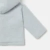 Morbido cappotto con cappuccio in peluche