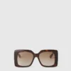 Occhiali da sole oversize quadrati sfumati Occhiali da sole oversize quadrati sfumati