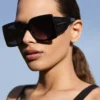 Occhiali da sole oversize quadrati sfumati Occhiali da sole oversize quadrati sfumati