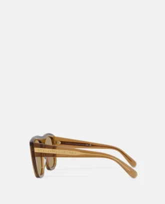 Occhiali da sole squadrati Straight-Edge