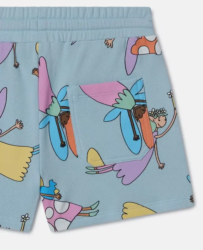 Pantaloncini con coulisse e stampa Fairies Pantaloncini con coulisse e stampa Fairies