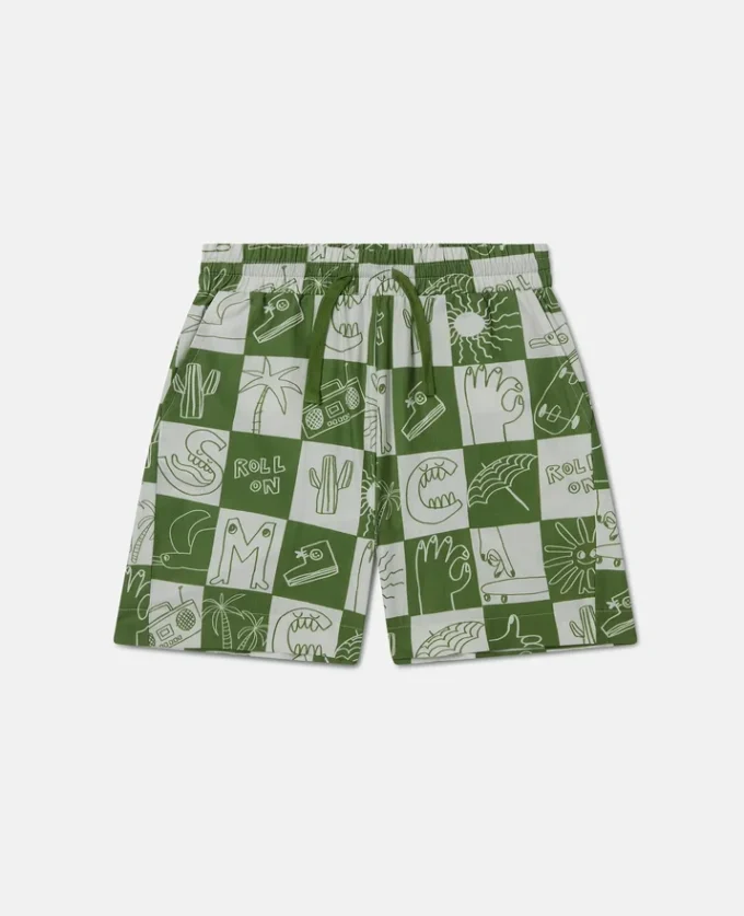 Pantaloncini con logo del marchio
