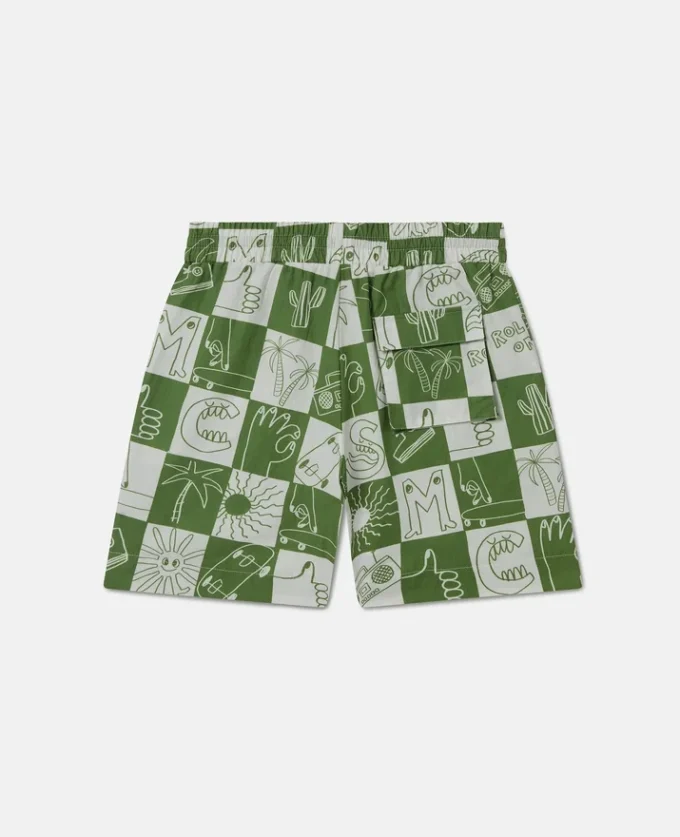 Pantaloncini con logo del marchio