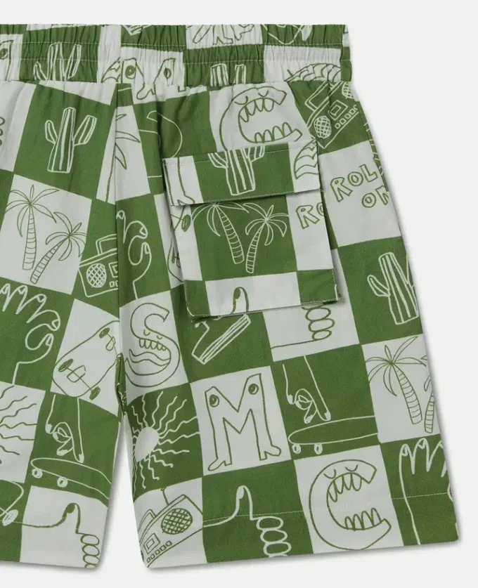 Pantaloncini con logo del marchio