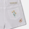 Pantaloncini con ricamo floreale Pantaloncini con ricamo floreale