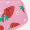 Pantaloncini con stampa a fragole e frange Pantaloncini con stampa a fragole e frange