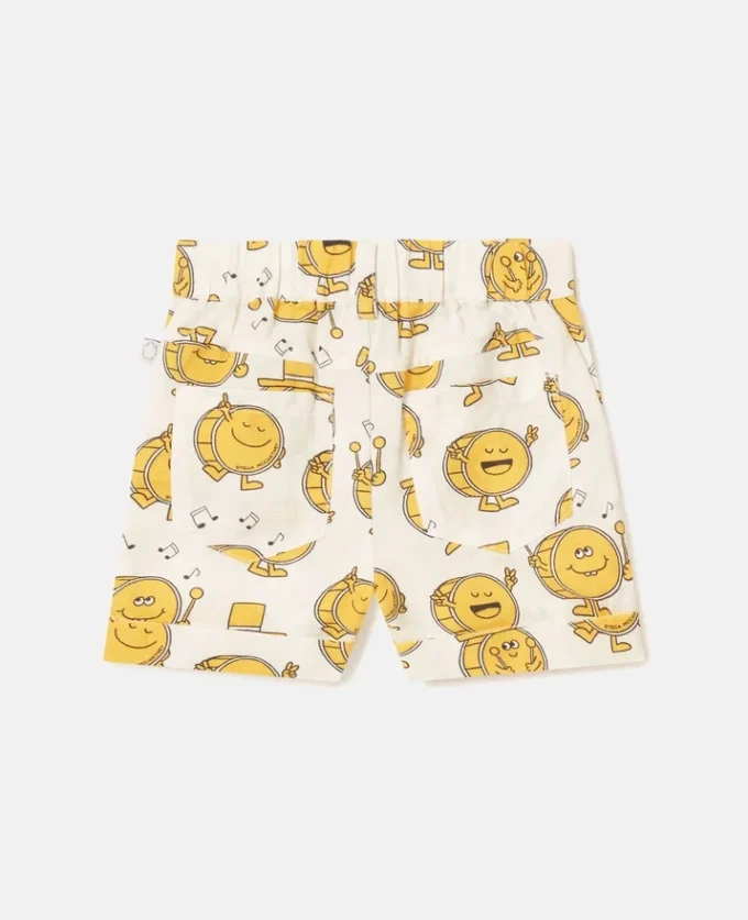 Pantaloncini con stampa a tamburo Pantaloncini con stampa a tamburo