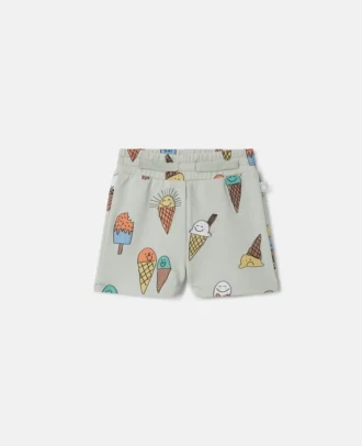 Pantaloncini con stampa gelato