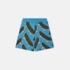 Pantaloncini con stampa skateboard