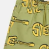 Pantaloncini da bagno con stampa chitarra Pantaloncini da bagno con stampa chitarra
