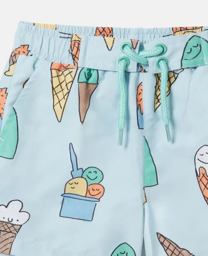 Pantaloncini da bagno con stampa gelato Pantaloncini da bagno con stampa gelato