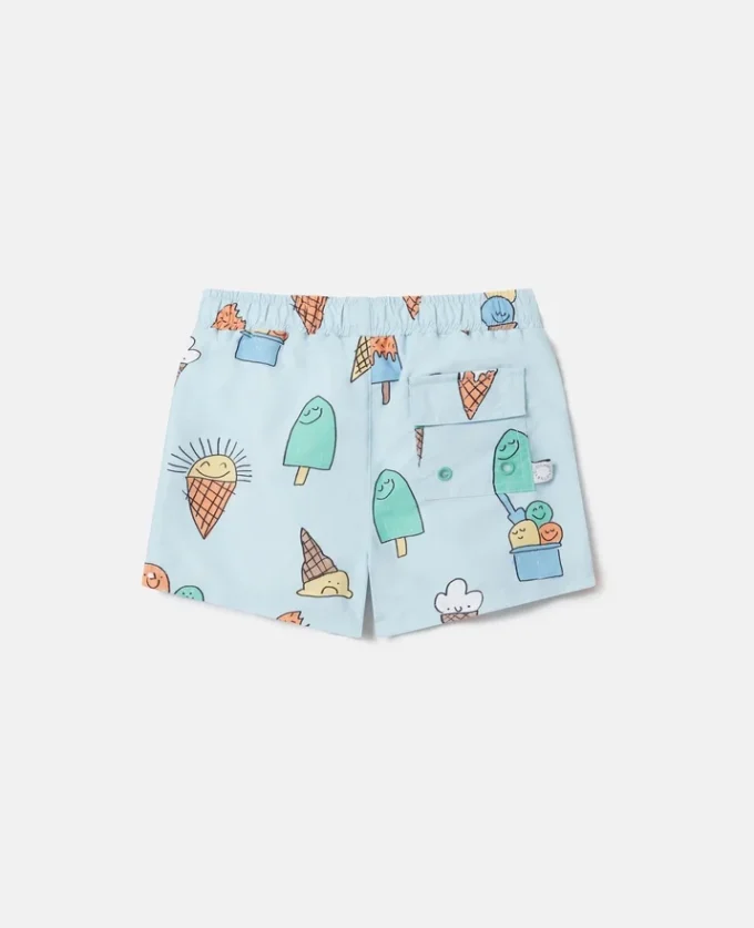 Pantaloncini da bagno con stampa gelato Pantaloncini da bagno con stampa gelato