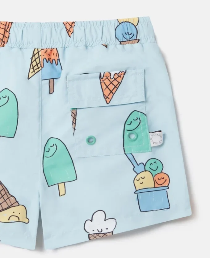 Pantaloncini da bagno con stampa gelato Pantaloncini da bagno con stampa gelato