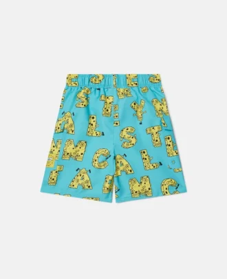 Pantaloncini da bagno con stampa grafica SpongeBob