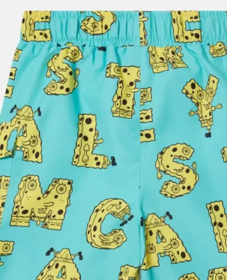 Pantaloncini da bagno con stampa grafica SpongeBob