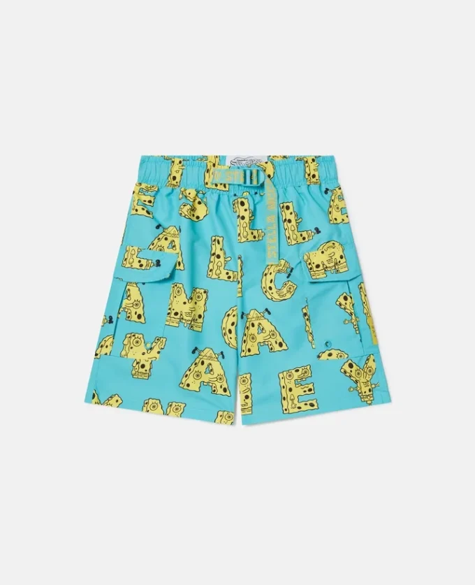 Pantaloncini da bagno con stampa grafica SpongeBob Pantaloncini da bagno con stampa grafica SpongeBob