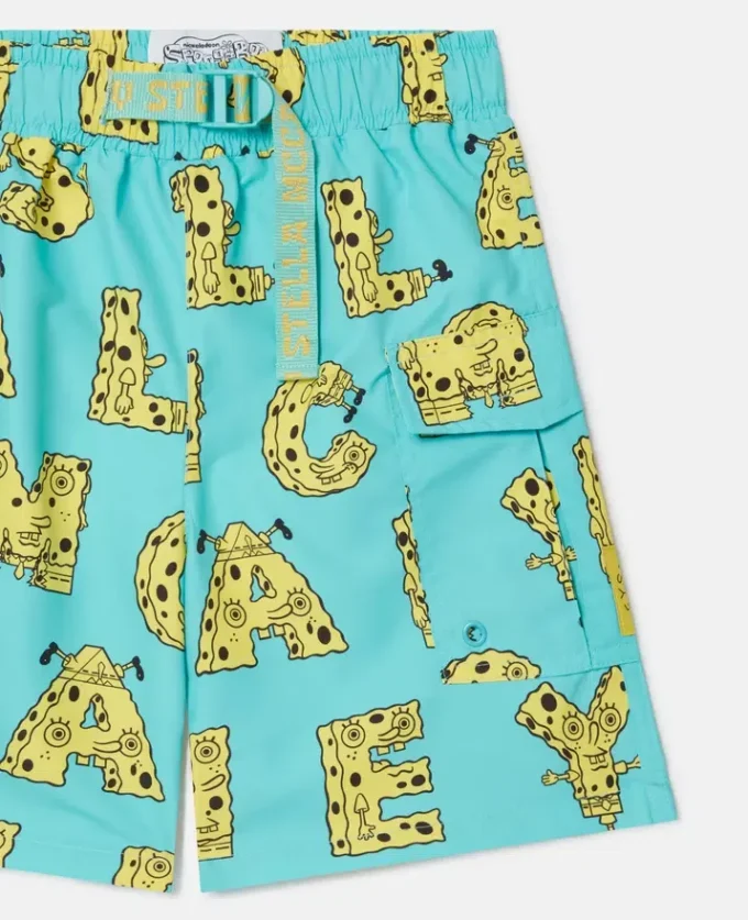 Pantaloncini da bagno con stampa grafica SpongeBob Pantaloncini da bagno con stampa grafica SpongeBob