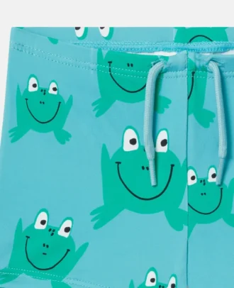 Pantaloncini da bagno con stampa rana