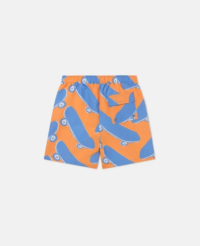 Pantaloncini da bagno con stampa skateboard Pantaloncini da bagno con stampa skateboard