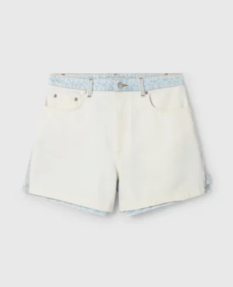 Pantaloncini in denim a pannelli