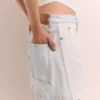 Pantaloncini in denim a pannelli Pantaloncini in denim a pannelli