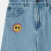 Pantaloncini in denim con stampa Sunshine Pantaloncini in denim con stampa Sunshine