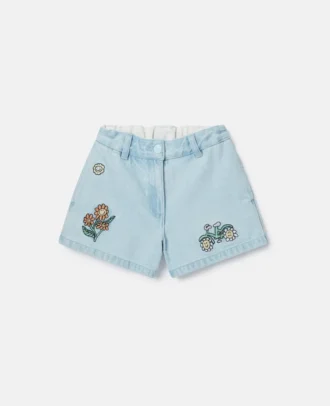 Pantaloncini in denim Woodland Friends
