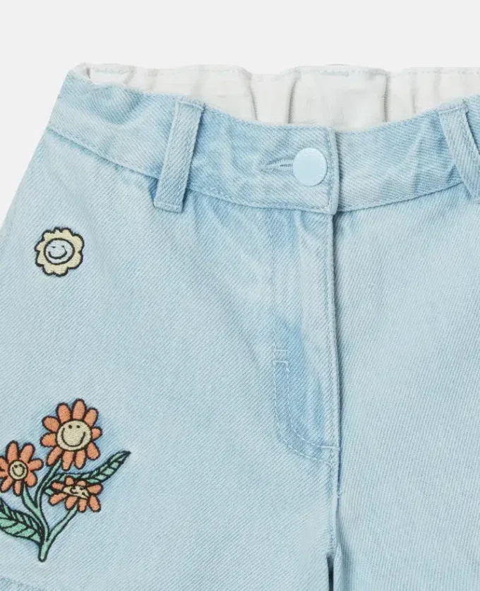 Pantaloncini in denim Woodland Friends