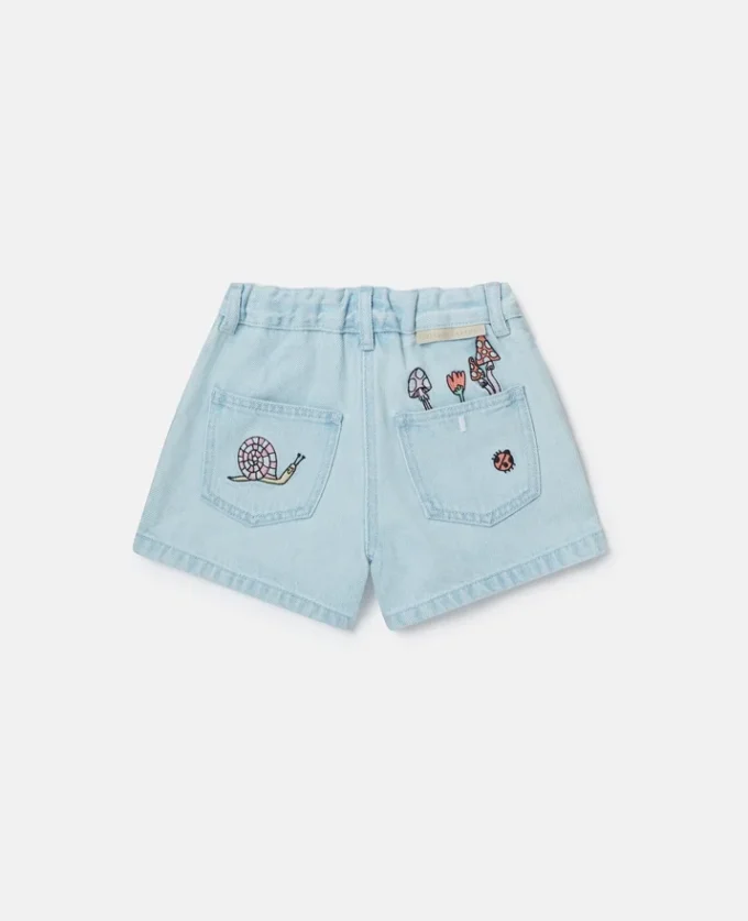 Pantaloncini in denim Woodland Friends