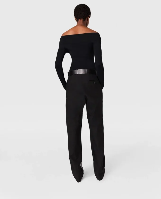 Pantaloni a gamba dritta con stampa coccodrillo Pantaloni a gamba dritta con stampa coccodrillo