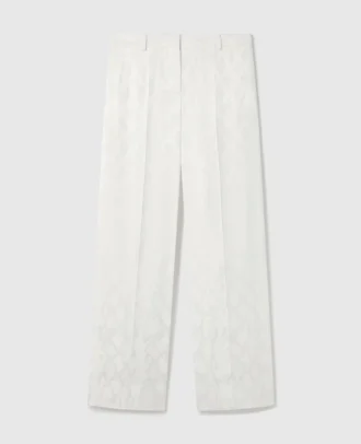 Pantaloni a gamba dritta con stampa serpente