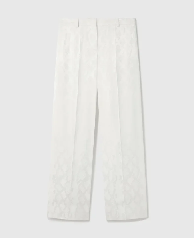 Pantaloni a gamba dritta con stampa serpente Pantaloni a gamba dritta con stampa serpente